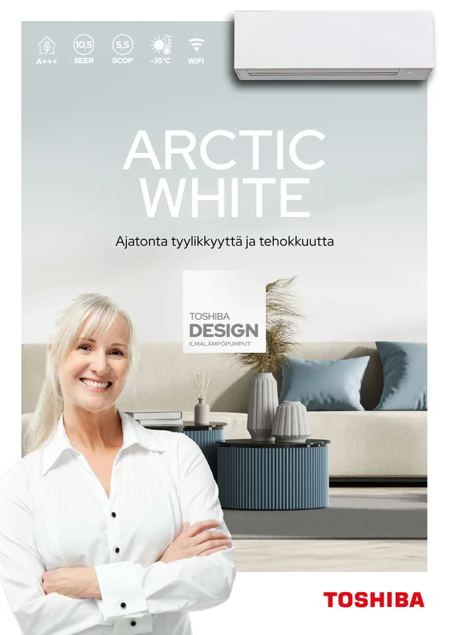 Toshiba Arctic White 25 esitteen kansi