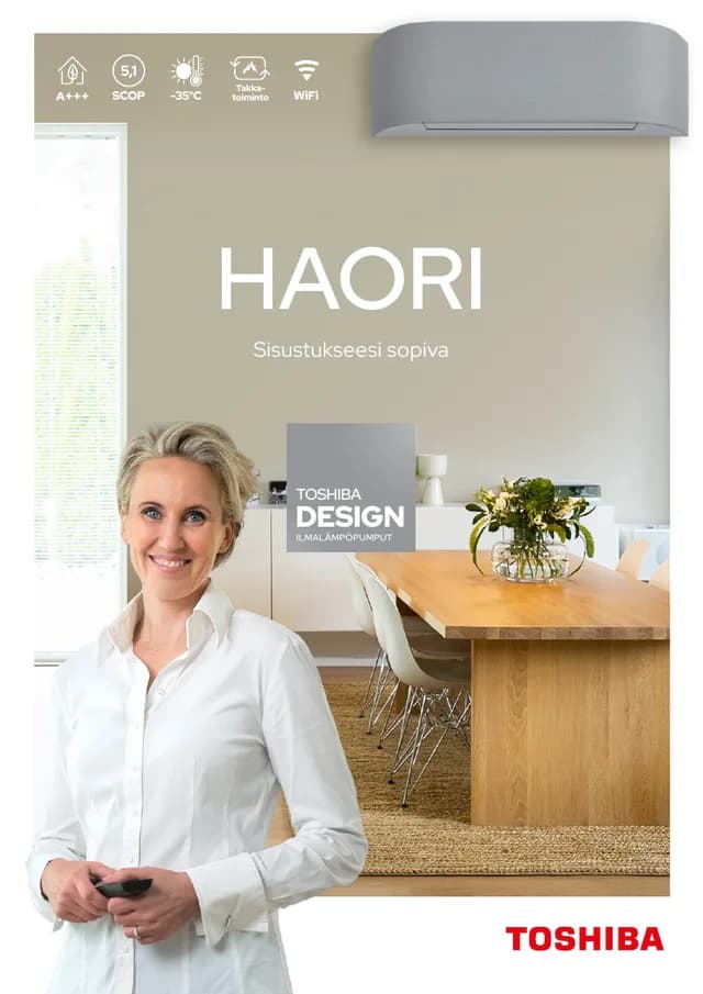 Toshiba Haori DESIGN E 13 esitteen kansi
