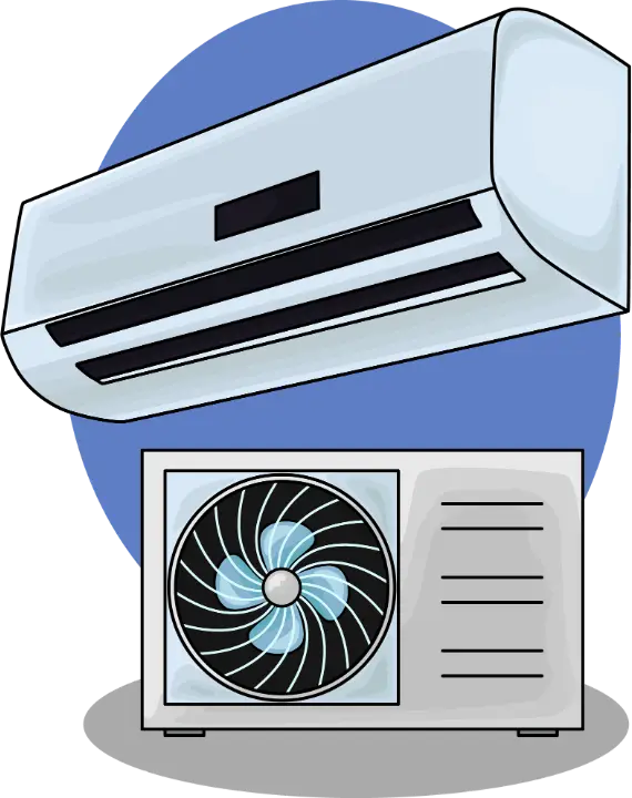 Ilmalämpöpumpun osat